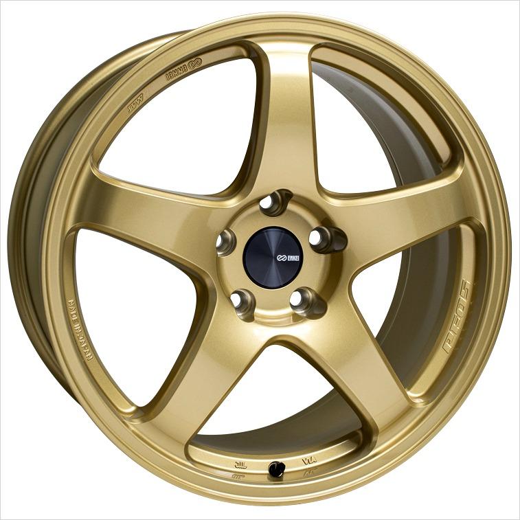 Enkei PF05 Gold 18x9.5 +38 5x114.3 (Single Wheel) - 2015-2024 Subaru WRX / 2015-2021 STI / 2019-2024 Forester